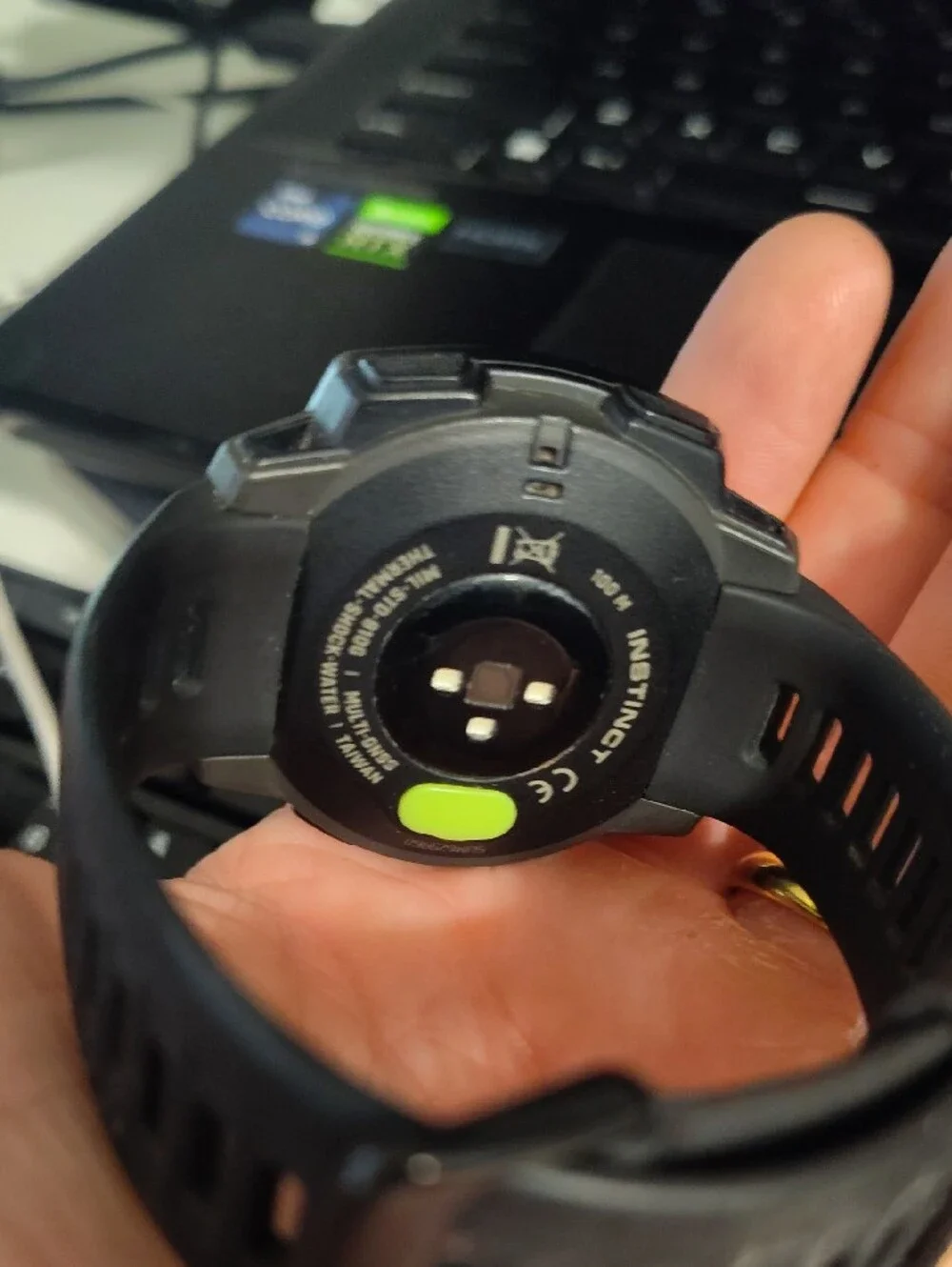 garmin Black Rugged GPS Smartwatch with Clear Round Display